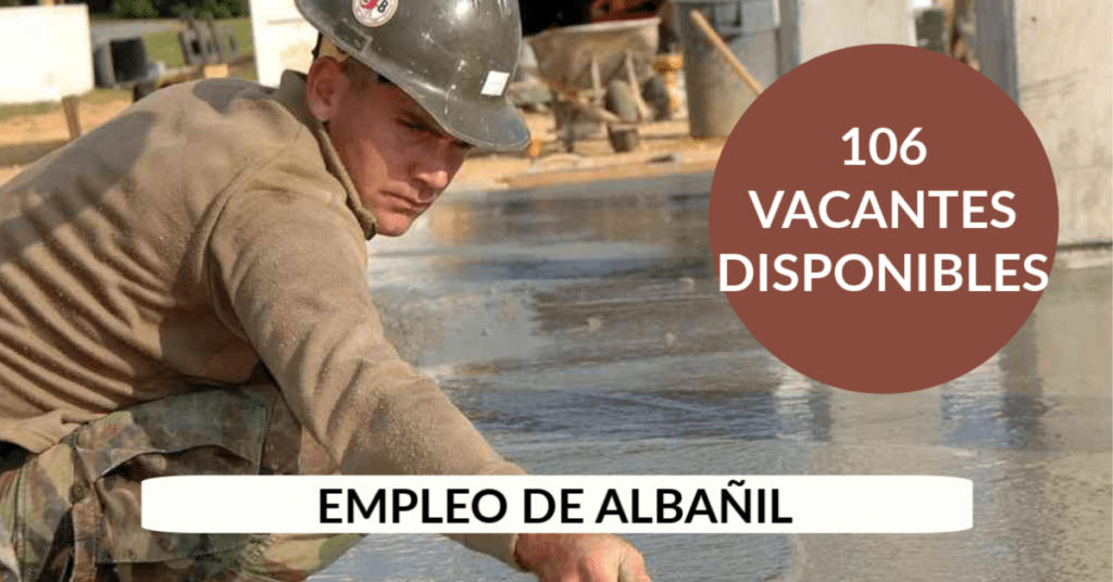 106 ofertas de trabajo de ALBAÑIL encontradas