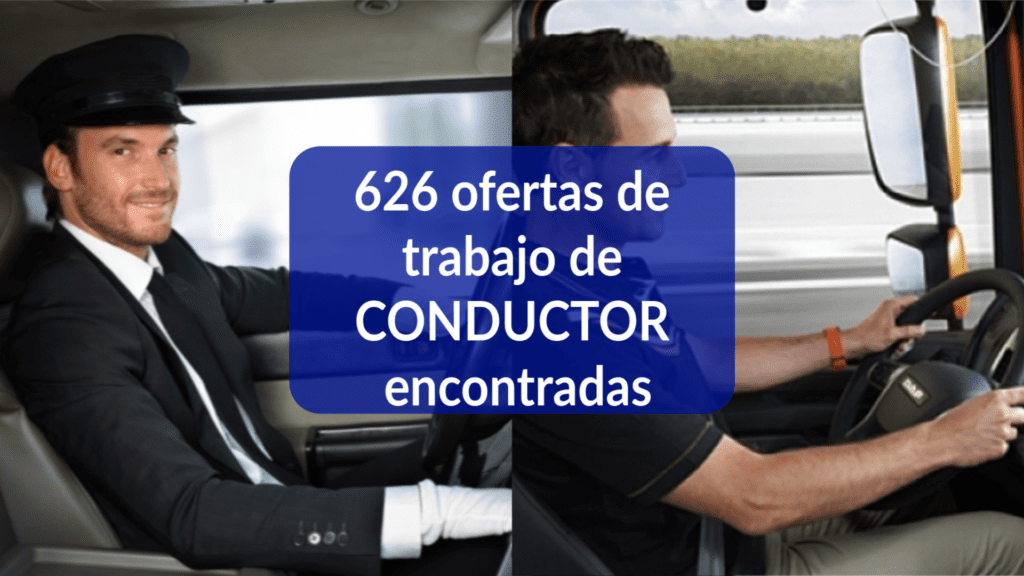 626 ofertas de trabajo de CONDUCTOR encontradas