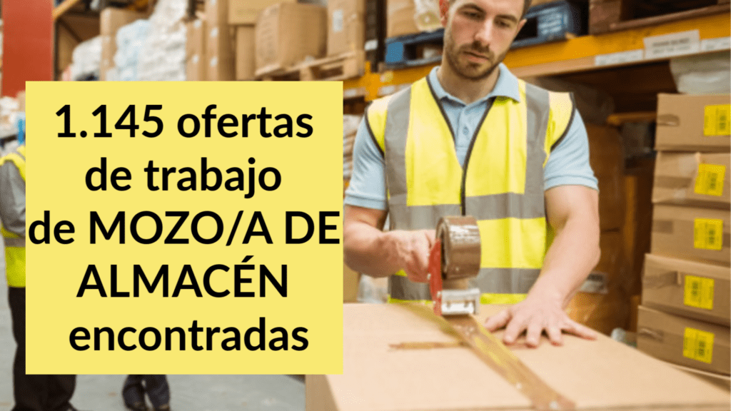 1.145 ofertas de trabajo de MOZO_A DE ALMACÉN encontradas