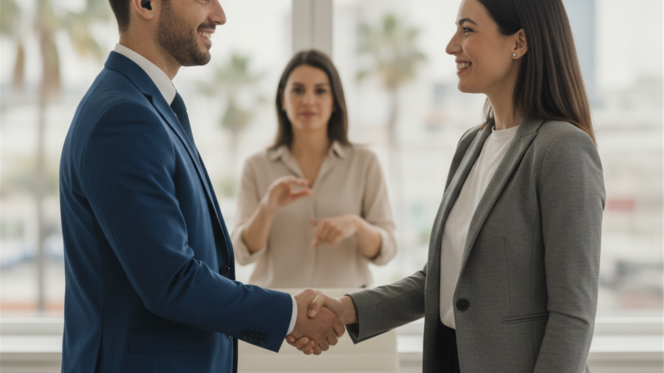 Entrevista de trabajo inclusiva en una empresa española