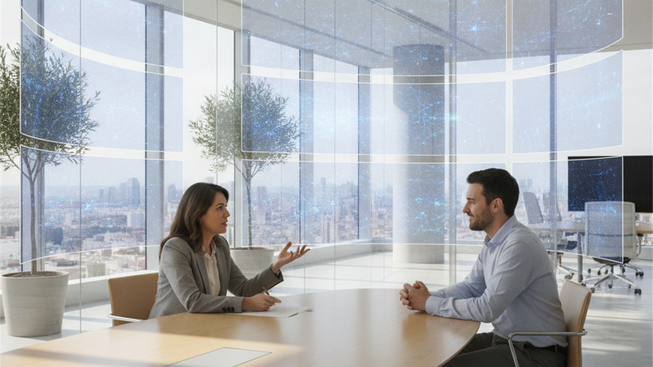 Entrevista de trabajo en empresa tecnologica en Espana