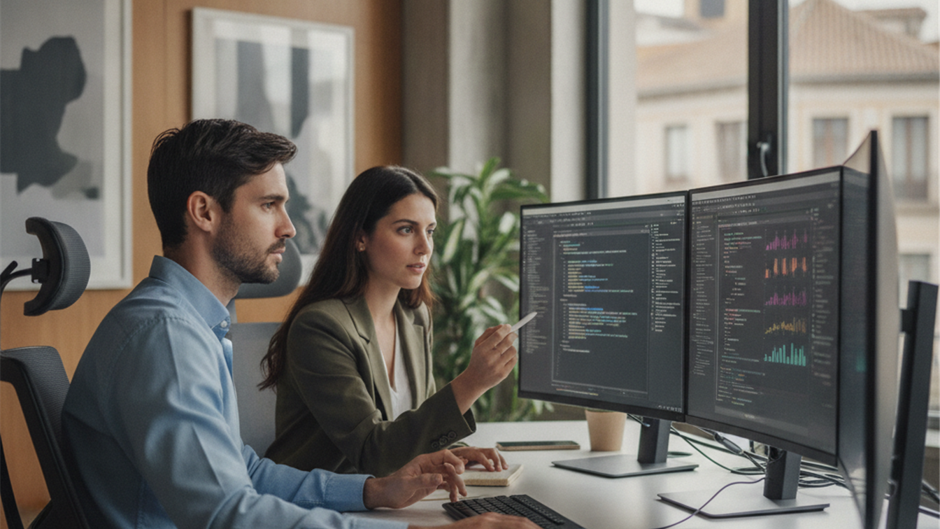 Ingenieros de software trabajando en empresa tecnológica España 2026