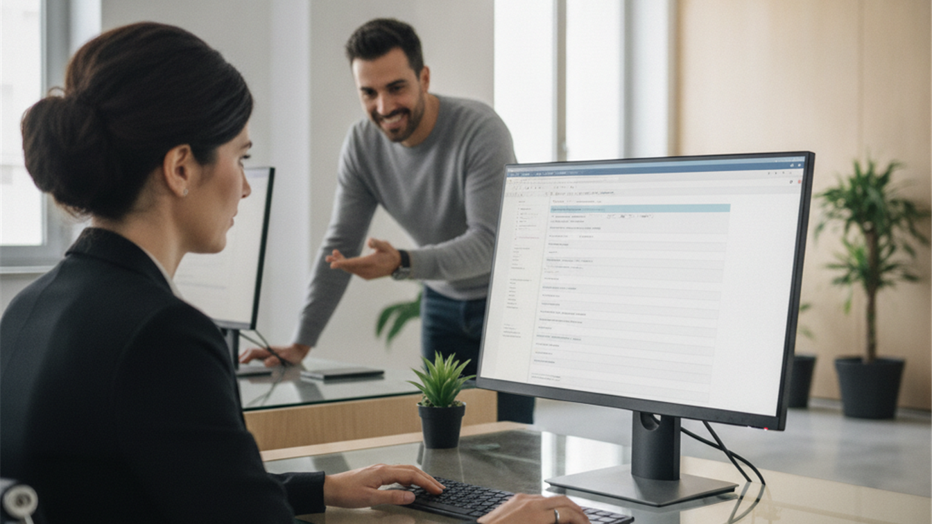 Persona tramitando la baja de maternidad online en España 2026