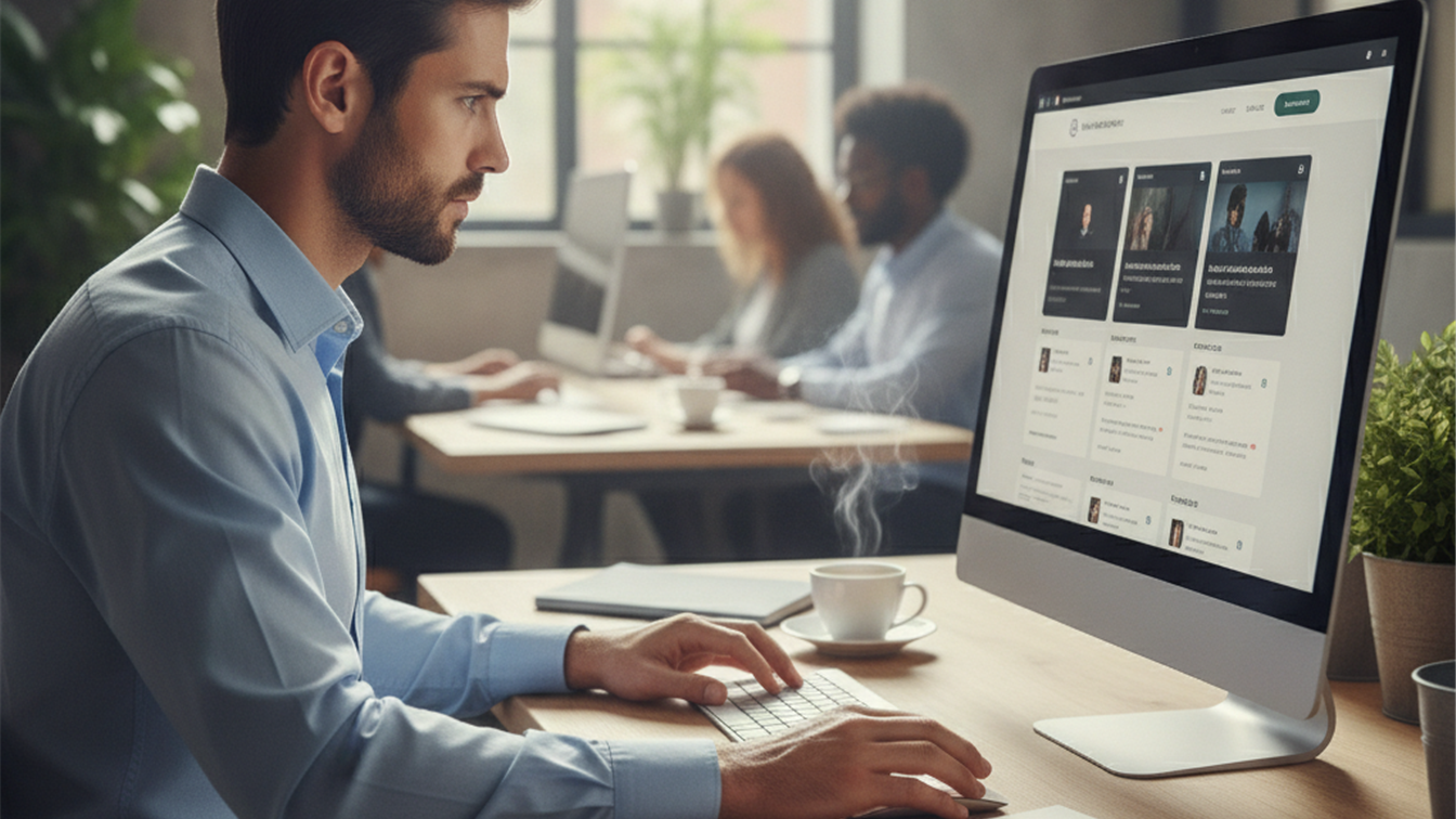 Profesional buscando empleo en portal de trabajo España 2026